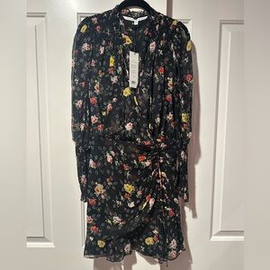 NWT Veronica Beard Armeria Dress $595 RRP Size 4 Color: Black Multi